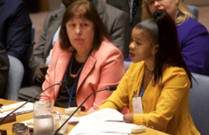 Mariatu Kamara, UNICEF special representative and special briefer at the UNSC open debate on children and armed conflict