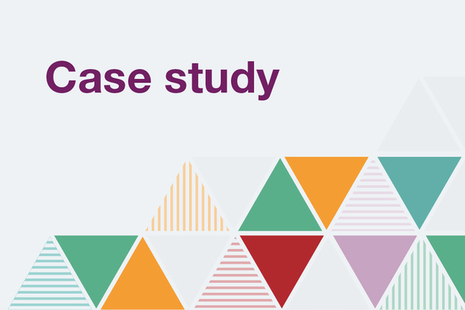 Case Study with different coloured triangles.