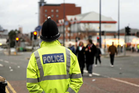 Police observing town centre
