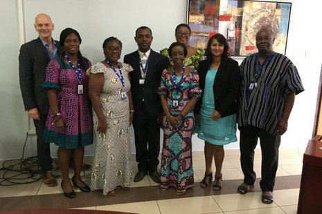 Mimi Darko, Chief Executive Officer of the Ghana Food and Drugs Authority (third from right, front row)