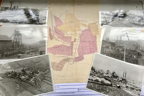 Coal abandonment plans and photographs from the Coal Authority archive.