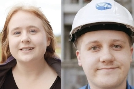 Ellie and Jack, apprentices in the nuclear industry