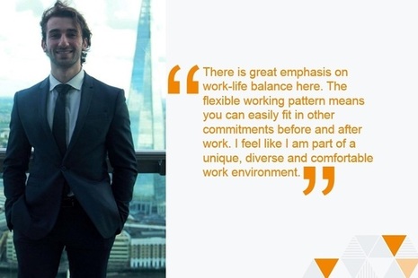 Picture of Andreas with speech text