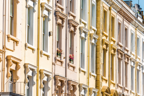 London district of Pimlico with terraced housing