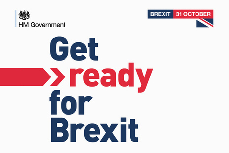 Graphic displaying the text 'Get ready for Brexit'