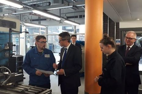 Education Secretary, Gavin Williamson at Dudley College of Technology