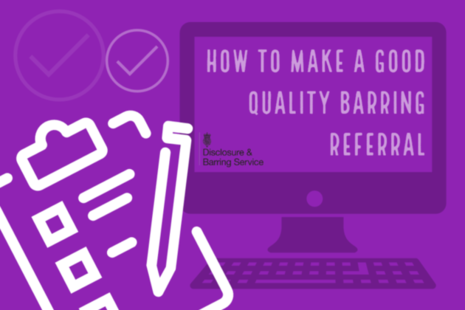Image of a laptop that reads 'how to make a good quality barring referral'.