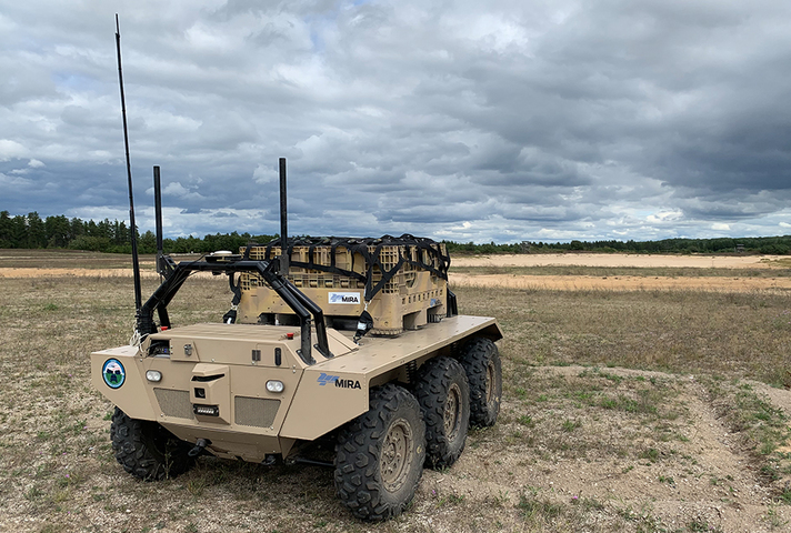 The latest MIRA VIKING 6x6 Unmanned Ground Vehicle (UGV) (Copyright Horiba Mira)