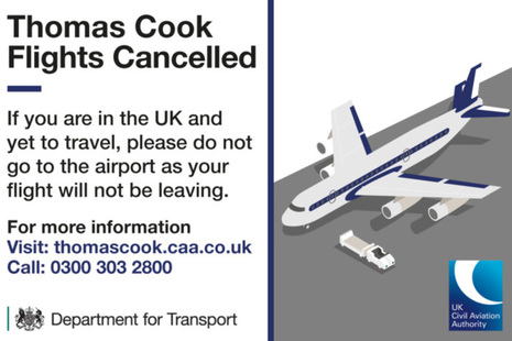 Information for Thomas Cook customers and employees