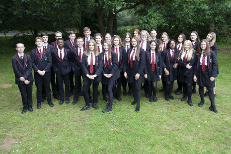 Class photo of Year 10 pupils from Mildenhall College Academy.