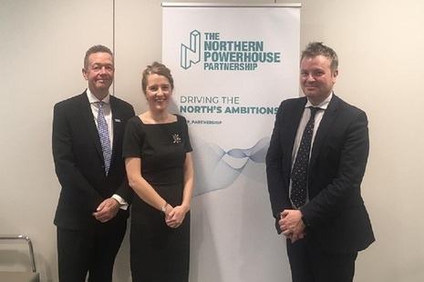 Jamie Reed with 2 other representations of the Northern Powerhouse