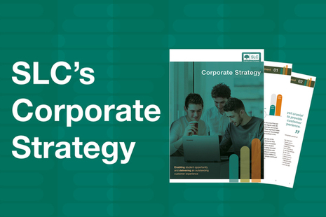 Graphic showing the front cover of the Corporate Strategy document