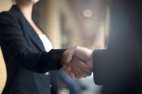 An image of a handshake
