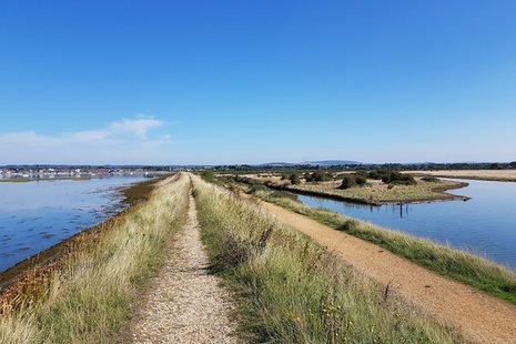 England Coast Path between Hampshire and West Sussex