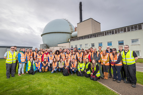 International delegates outside the Dounreay Fast Reactor