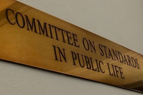 Committee on Standards in Public Life sign