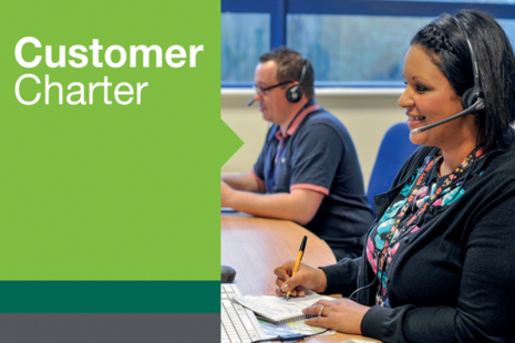 DVLA customer service staff at work