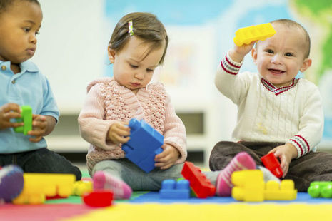 young children in nursery playing