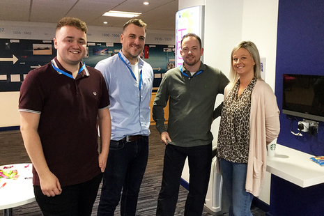 Josh, Andy, James and Nicola from our mentoring network.