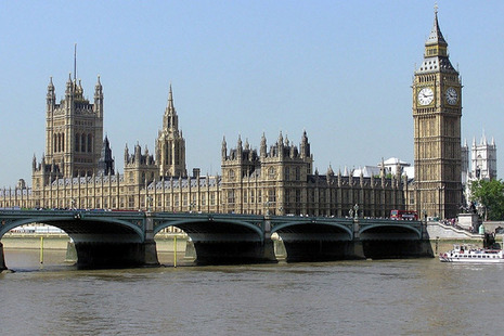 Photograph of the Houses of Parliament, UK.