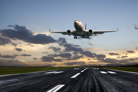 Image of an aeroplane taking off