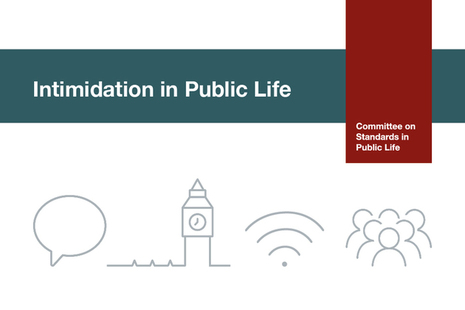Intimidation in Public Life graphic