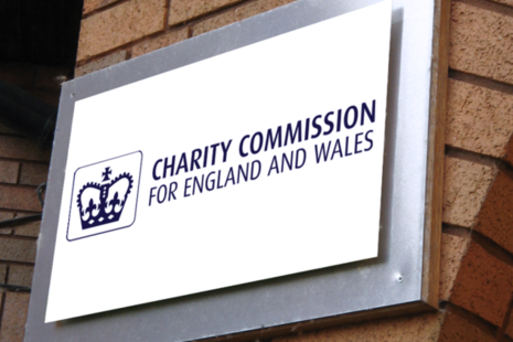 Photograph of the Charity Commission logo.