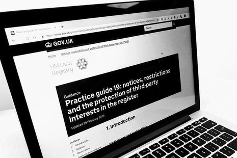 Monitor displaying practise guide 19