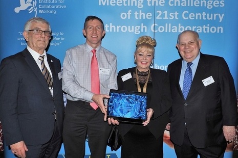 Representatives from LLWR and Graham proudly receive their award.