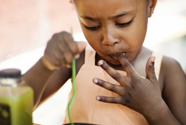 child eating