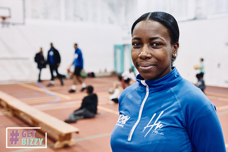 Mickela Hall-Ramsay, CEO of HR Sports Academy, smiling at the camera