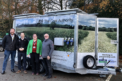 The Coal Authority's first mobile dosing trailer