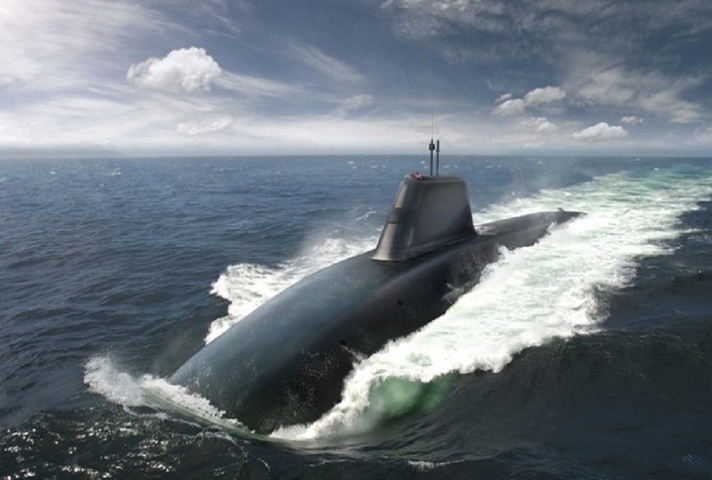 Artists impression of the Dreadnought class submarine. MOD Crown Copyright.