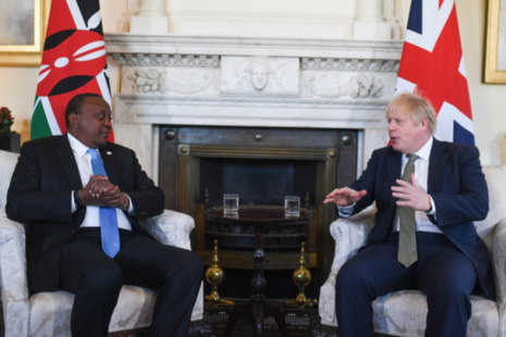 Prime Minister Boris Johnson with President Kenyatta