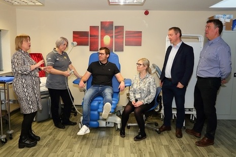 Hospice at Home offices with members of the Sellafield Ltd staff