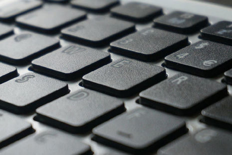 Stock image of a keyboard.