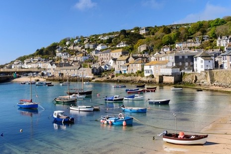 Mousehole Fishing Village Near Penzance in Cornwall, England