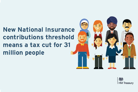 Graphic to support the April tax cut announcement