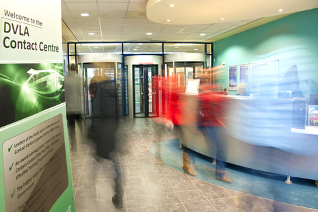 DVLA Contact Centre reception