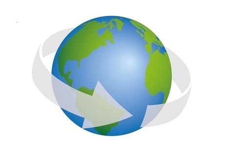 Globe and arrow