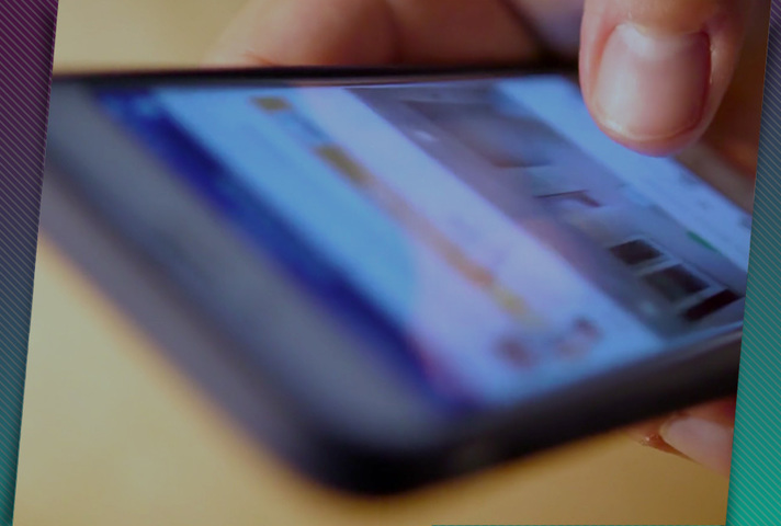 Using internet on mobile phone