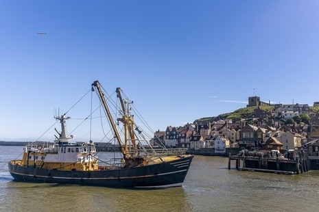Fishing boat in Whitby harbour