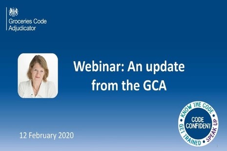 Update from the GCA. Webinar delivered on 12 February 2020.