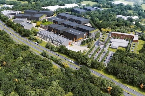 CGI image of Blackhall Film Studios site in Reading