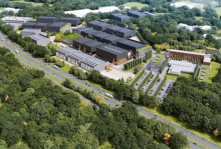 CGI image of Blackhall Film Studios site in Reading
