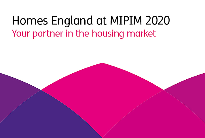Homes England at MIPIM Cannes 2020 Banner