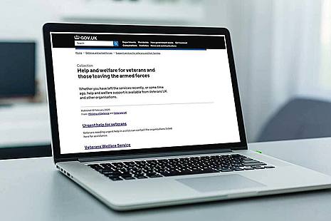 picture of computer showing example of article