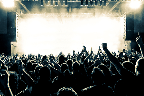 Crowd at a music venue