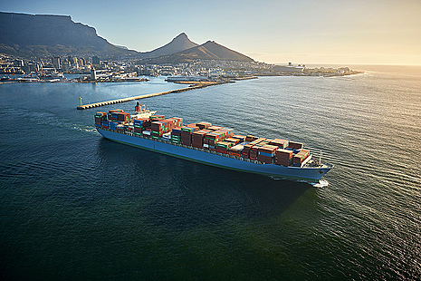Ship in Cape Town, South Africa