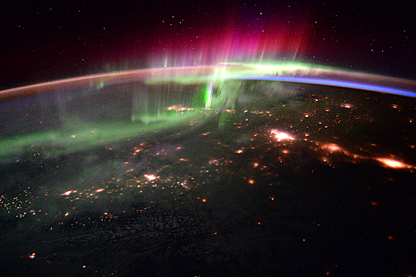 Image of Canada from space at night